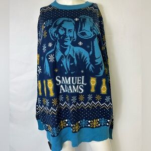 Tipsy Elves Samuel Adams NEW Light Up Ugly Christmas Sweater XL  Holiday NWT